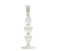 Ripple Candle Holder in Clear