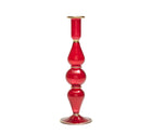 Ripple Candle Holder in Ruby