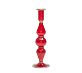 Ripple Candle Holder in Ruby