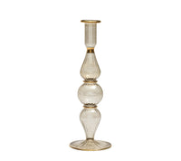 Ripple Candle Holder in Smoke