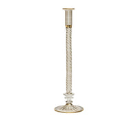 Braid Candle Holder in Smoke