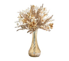 Gilded Spray Floral Bouquet, 11"