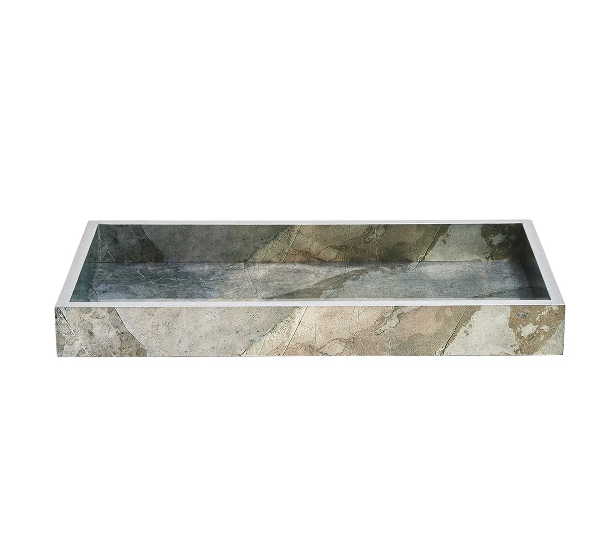 Lucent Tray in Beige, Taupe & Gray, 14.5"L x 7.5"W