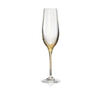 Kim Seybert, Inc.Orion Champagne Glass in Gold, Set of 4Glassware