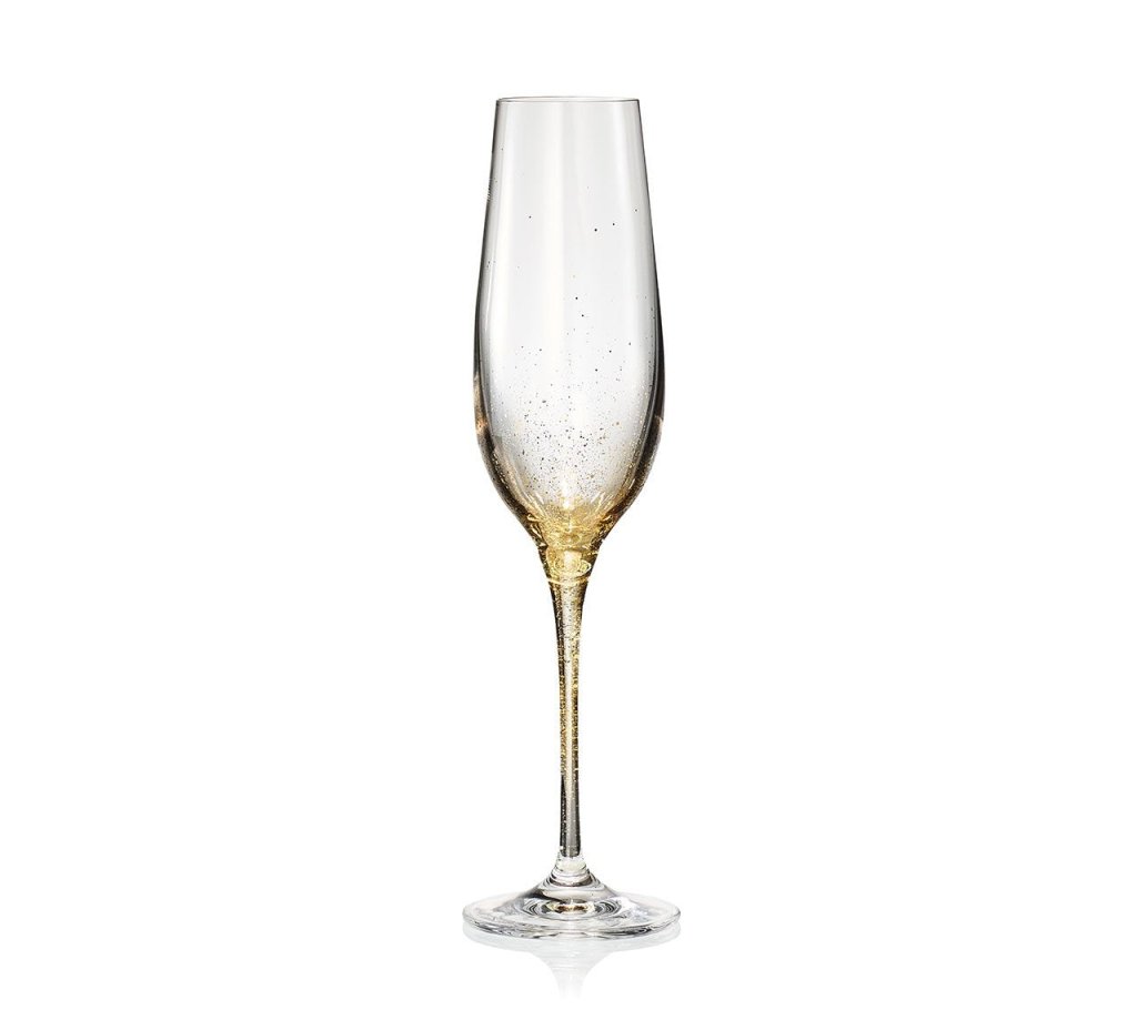 Orion Champagne Glass Gold Set 4