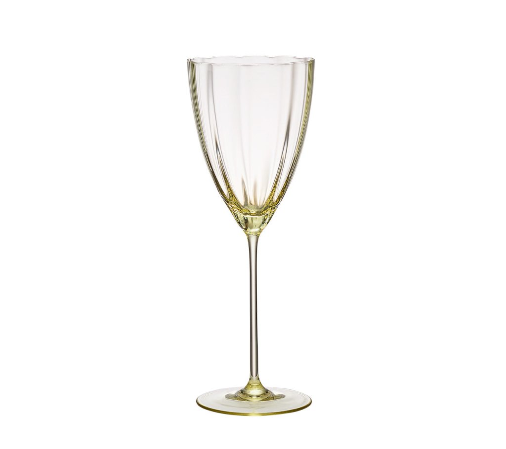 Kim Seybert, Inc.Luna Wine Glass in Citrine, Set of 4Glassware