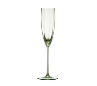 Kim Seybert, Inc.Luna Flute in Green, Set of 4Glassware