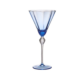 Kim Seybert, Inc.Daphne Wine Glass in Blue, Set of 4Glassware