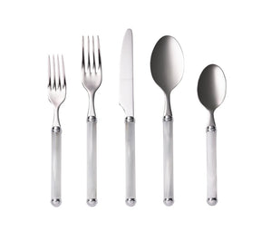 Kim Seybert, Inc.Mirage 5 - Piece Place Setting in White & SilverFlatware