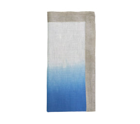 Dip Dye Napkins in Blues, Set of 4