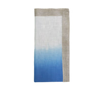 Dip Dye Napkin in Blue & White, Set of 4