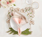 Dip Dye Napkin in Blush & Gold, Set of 4