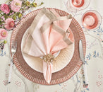 Dip Dye Napkin in Blush & Gold, Set of 4