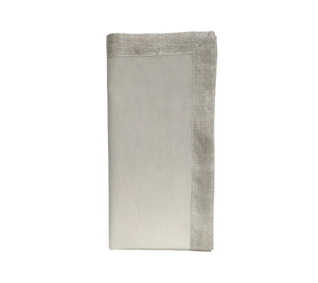 Dip Dye Napkin & Silver Set 4