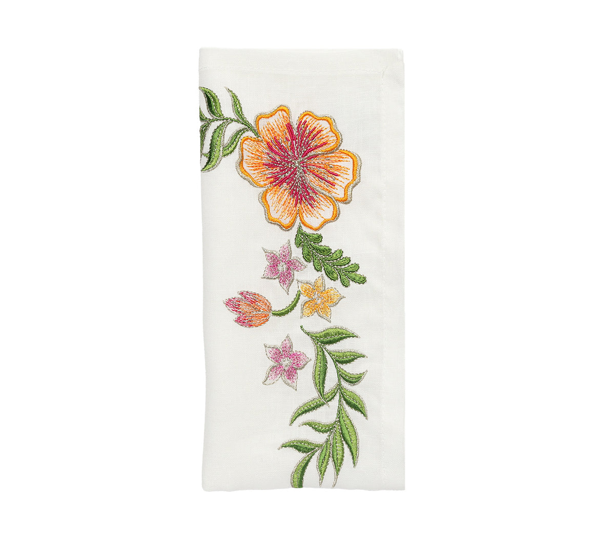 Eden Napkin in White & Multi, Set of 4