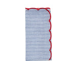 Fiesta Napkin in White, Navy & Red, Set of 4