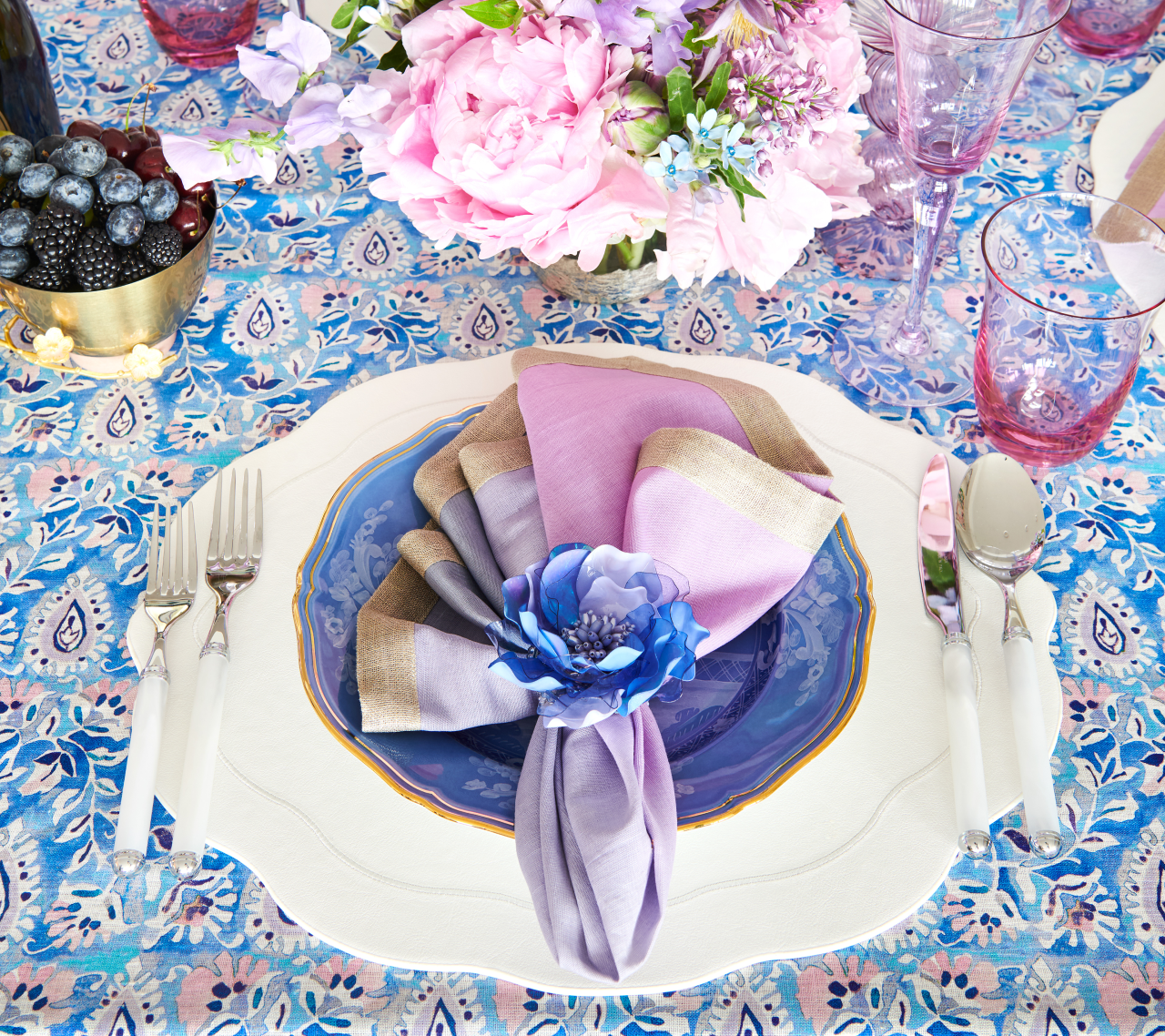 Gardenia Napkin Rings, Set of 4
