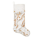 Gilt Wave Stocking in Gold & Silver