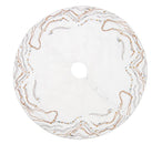 Gilt Wave Tree Skirt in Gold & Silver