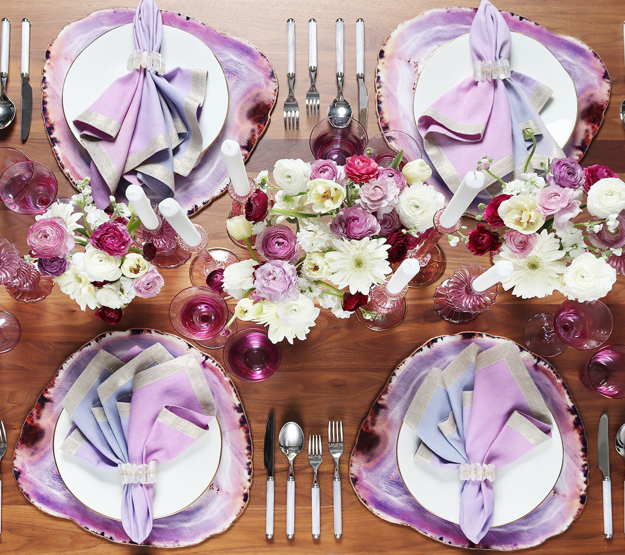 Amethyst Placemat in Amethyst, Set of 4