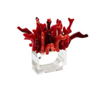 Amalfi Napkin Ring in Coral, Set of 4 in a Gift Box