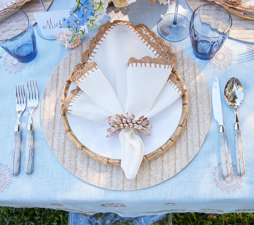 Kim Seybert Shell Fringe Napkin Ring - Thumbnail 2