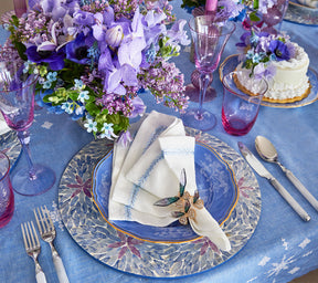 Kim Seybert Luxury Flora Placemat in Lilac & Periwinkle