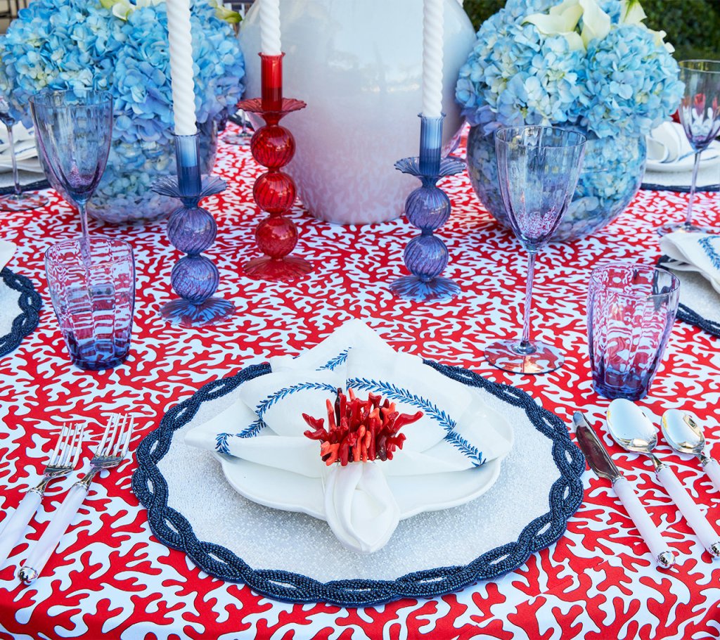 Bella Short Candle Holder in Cadet, Set of 2 | Kim Seybert