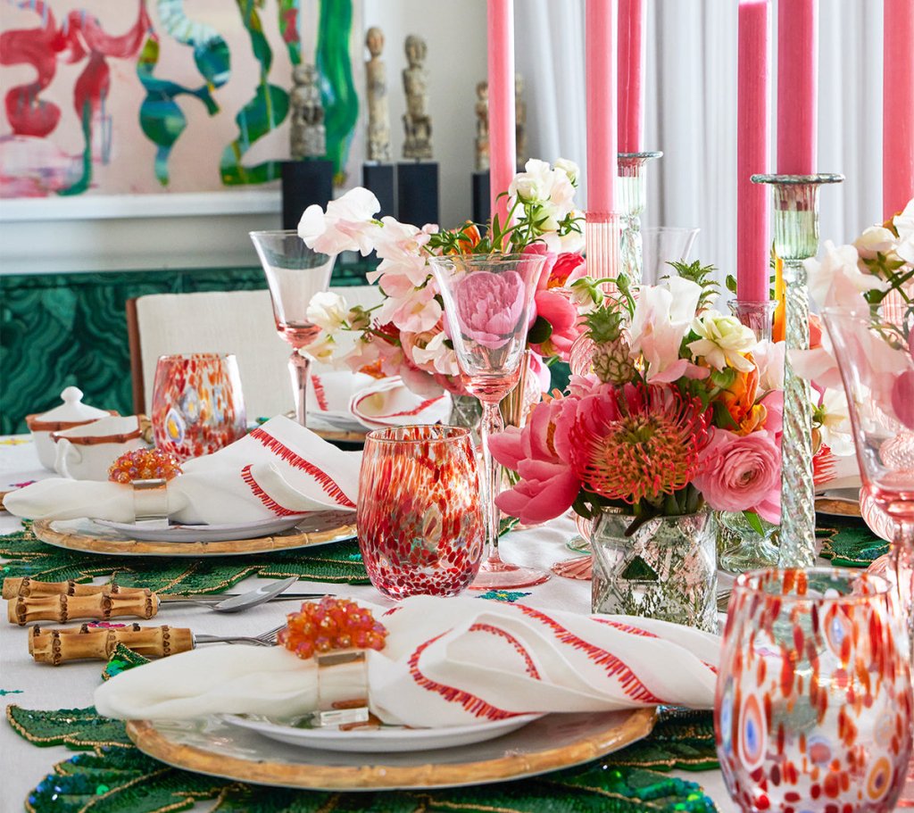 Kim Seybert, Inc.Gala Tumbler in Orange, Set of 4Glassware