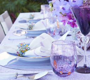 Kim Seybert, Inc.Gala Tumbler in Lilac, Set of 4Glassware