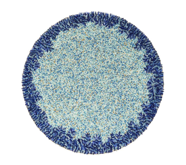 Lagoon Placemat in Navy & Blue, Set of 4
