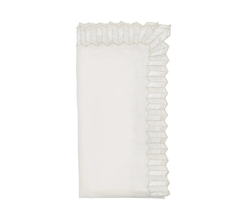 Lumina Napkin in White, Set of 4