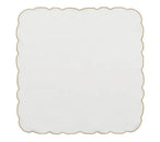Luminance Napkin in White & Gold, Set of 4