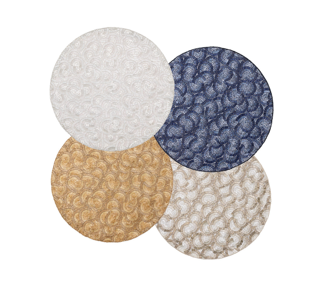 Luxury Beaded Placemats Handcrafted For Elegance & Style
