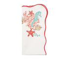 Marina Napkin in White & Multi, Set of 4