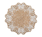 Monarch Placemat in Champagne & Crystal, Set of 2