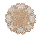 Monarch Placemat in Champagne & Crystal, Set of 2