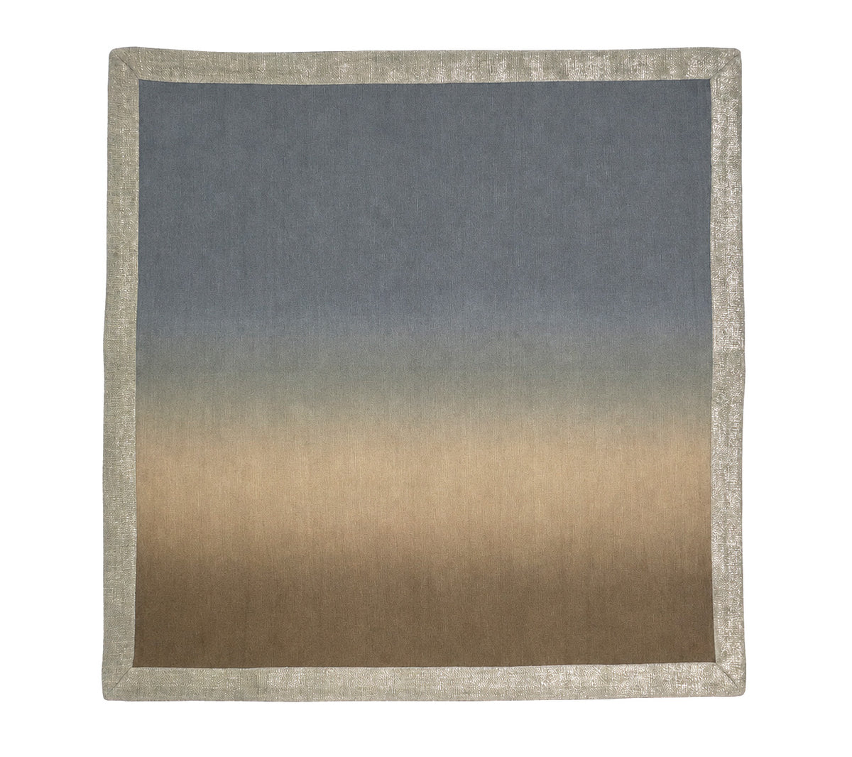 Dip Dye Napkin in Beige, Taupe & Gray, Set of 4