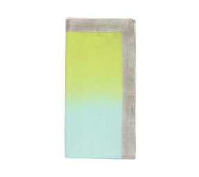 Dip Dye Napkins in Cool Tones, Set of 4