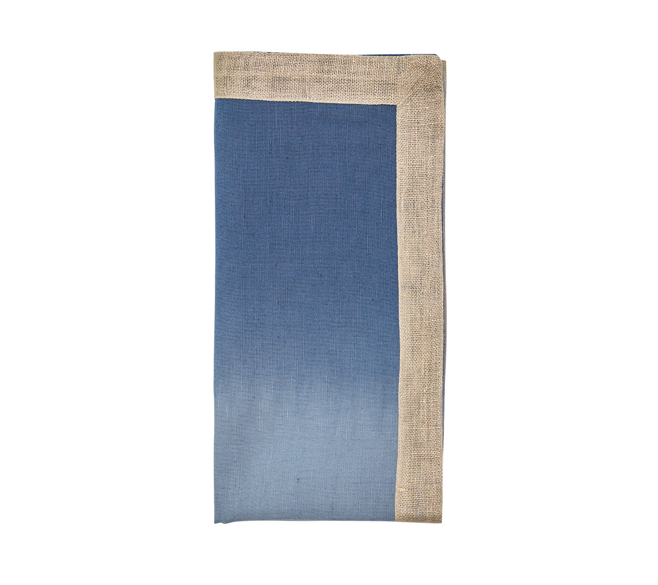 Dip Dye Napkin in Blue & Gray, Set of 4