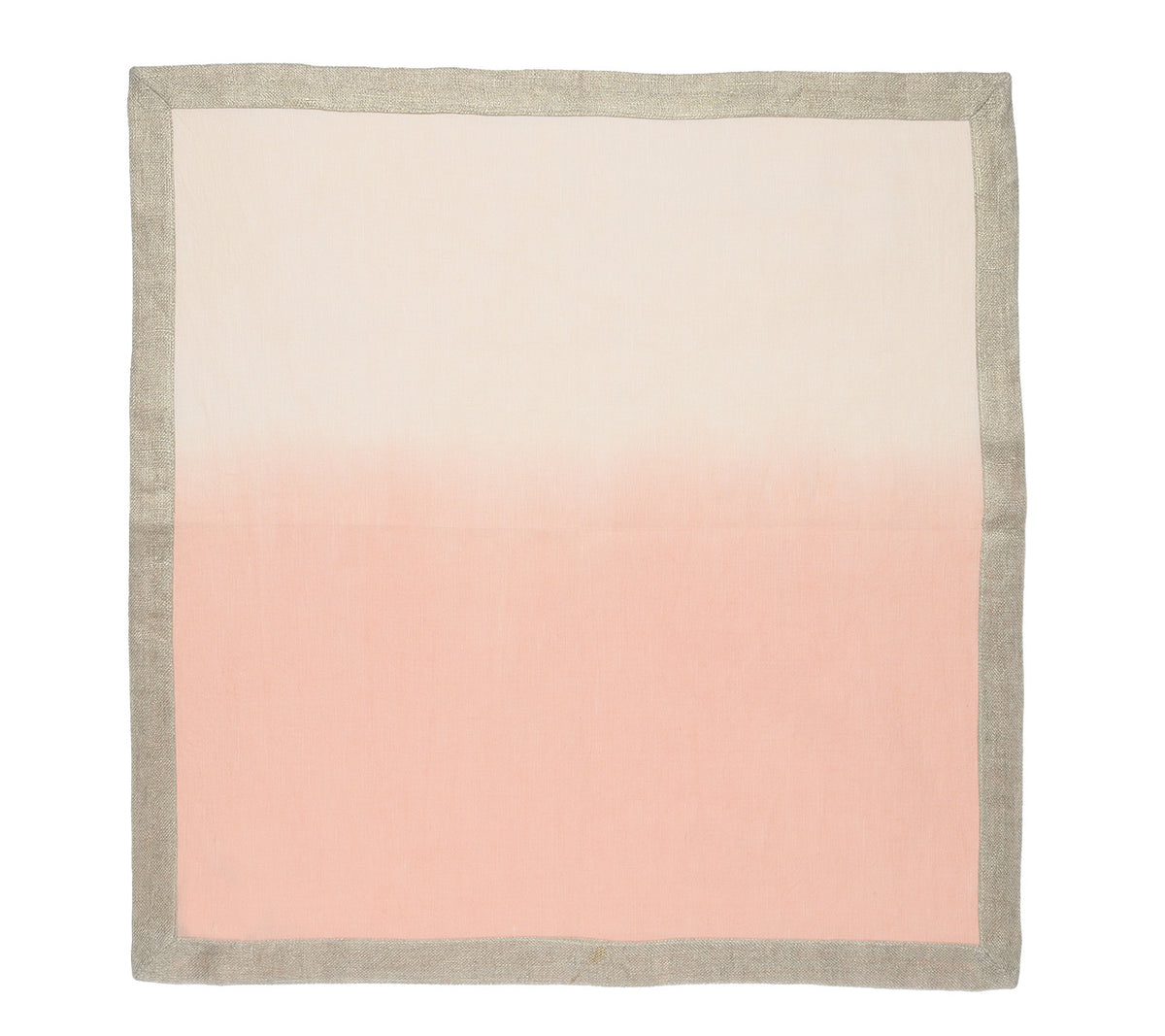 Sample: Dip Dye Napkin in Blush & Gold