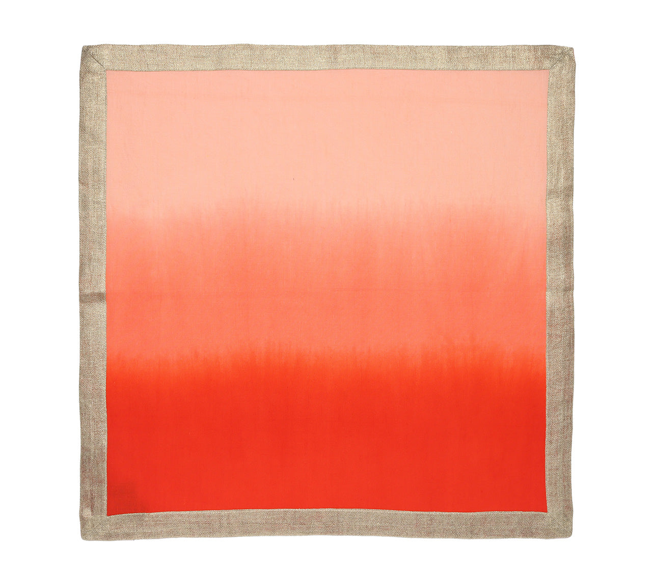 Dip Dye Napkins in Warm Tones, Set of 4