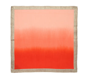 Dip Dye Napkins in Warm Tones, Set of 4