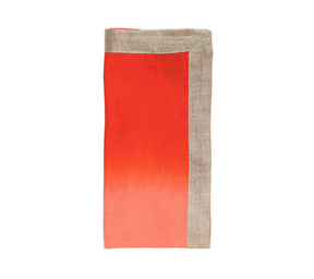 Dip Dye Napkins in Warm Tones, Set of 4