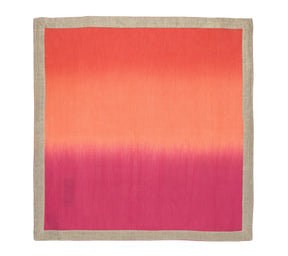 Dip Dye Napkins in Warm Tones, Set of 4