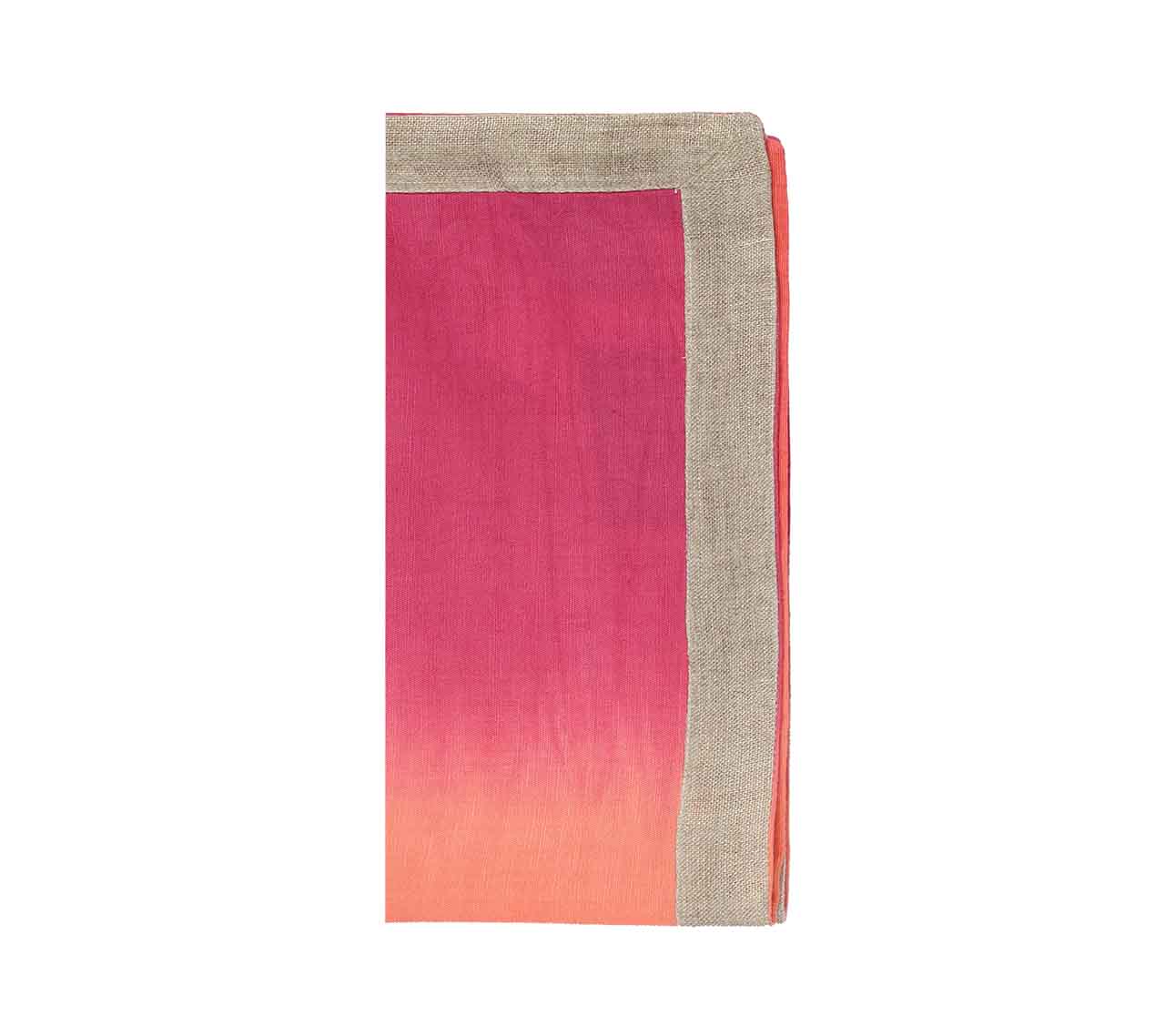 Dip Dye Napkins in Warm Tones, Set of 4