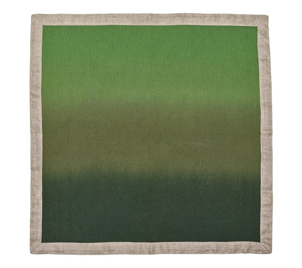 Kim Seybert, Inc.Dip Dye Napkin in Olive & Green, Set of 4Napkins
