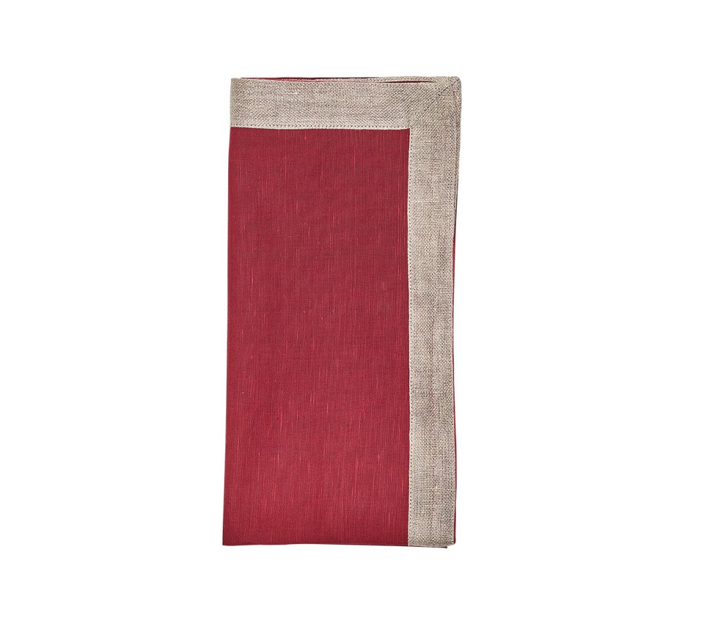 Kim Seybert, Inc.Dip Dye Napkin in Red & Burgundy, Set of 4Napkins