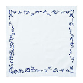 Kim Seybert, Inc.Ming Border Napkin in White & Navy, Set of 4Napkins