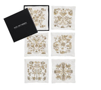 Kim Seybert, Inc.Otomi Cocktail Napkins in Gold & Silver, Set of 6 in Gift BoxCocktail Napkins